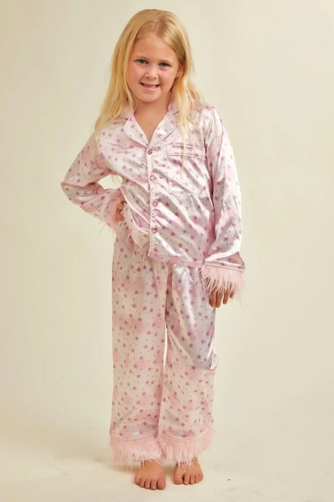 LILA FEATHER TWO PIECE SETS