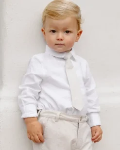 LINEN SKINNY TIE