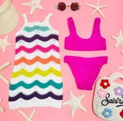 LITTLE TESSIE SUNSET SHERBERT COVER UP DRESS