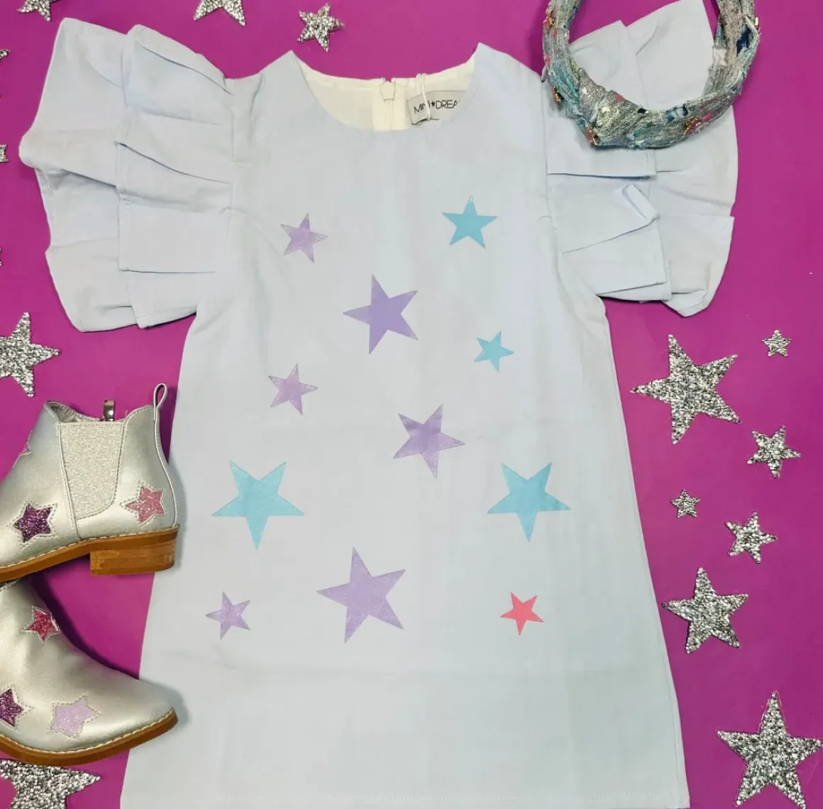 LONDON STARS DENIM DRESS