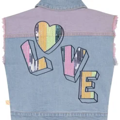 LOVE COLORED DENIM VEST