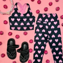 LOVE HEARTS LITTLE PEPPA LEGGINGS
