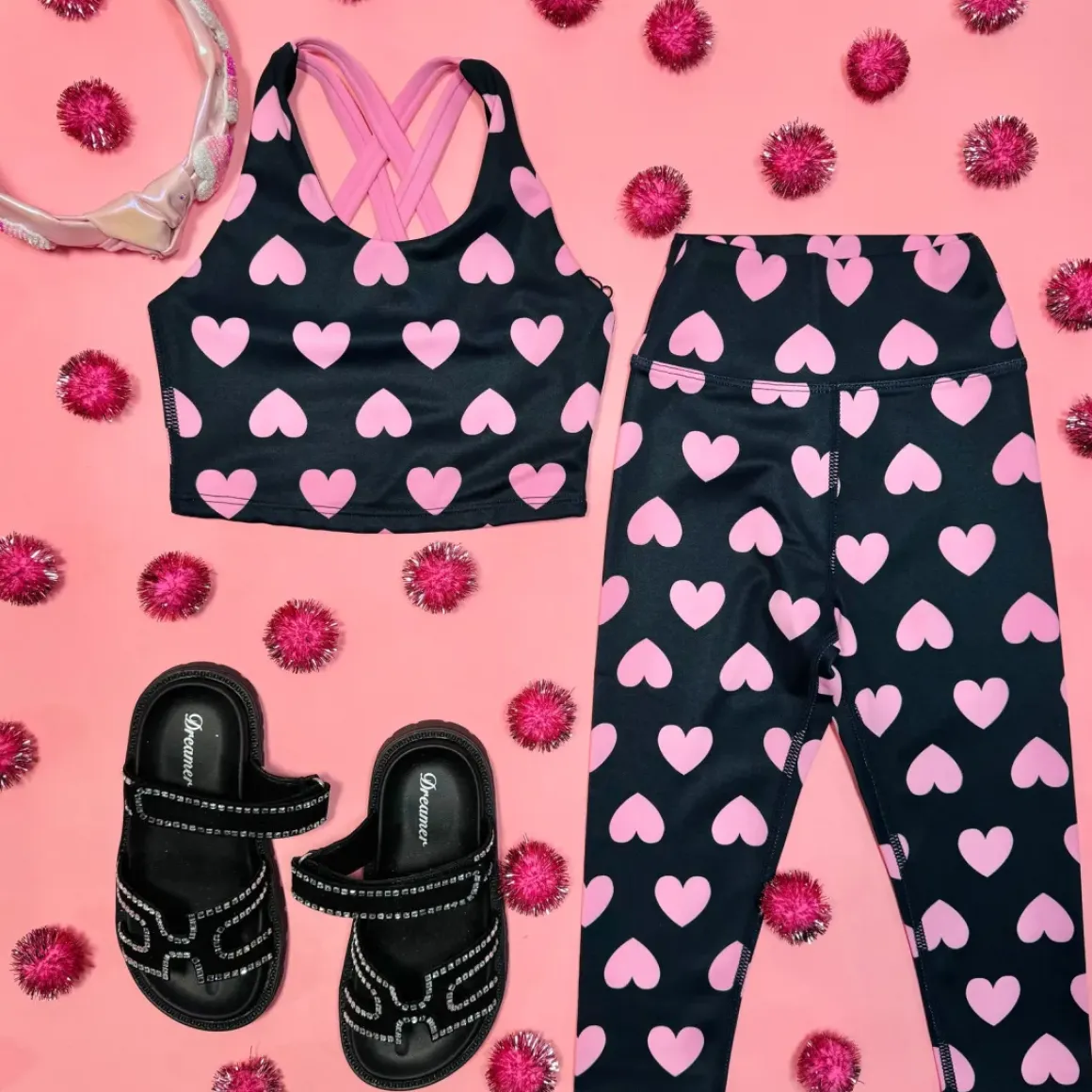LOVE HEARTS LITTLE PEPPA LEGGINGS
