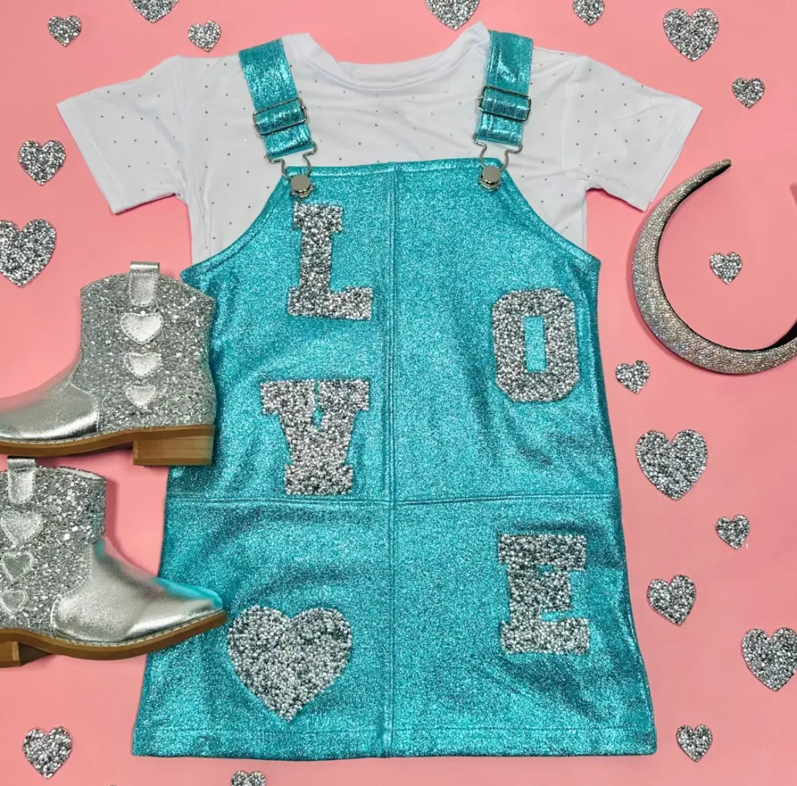LOVE OVERALL DRESS