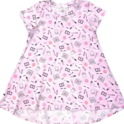 MAKEUP SHORT SLEEVE DRESS