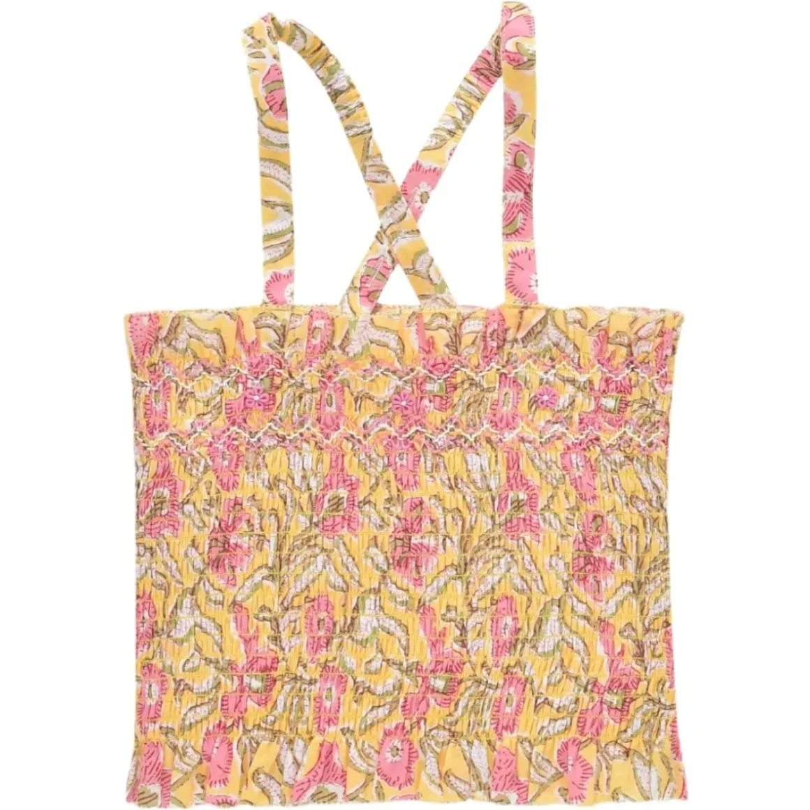 MALIKA PATCHOULI FLORAL TANK TOP
