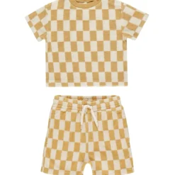 MARIGOLD CHECK TSHIRT AND SHORTS SET