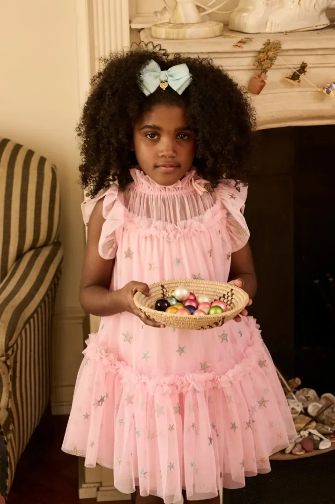 MARIGOLD STARS TULLE DRESS