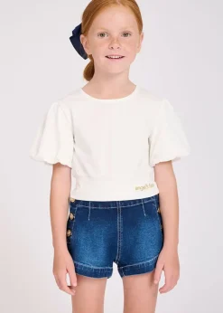MARINA OPEN BACK PUFF SLEEVE TOP