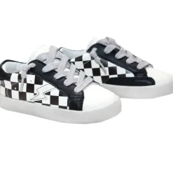 MASON CHECKERED LIGHTNING BOLT SNEAKERS (UNISEX)
