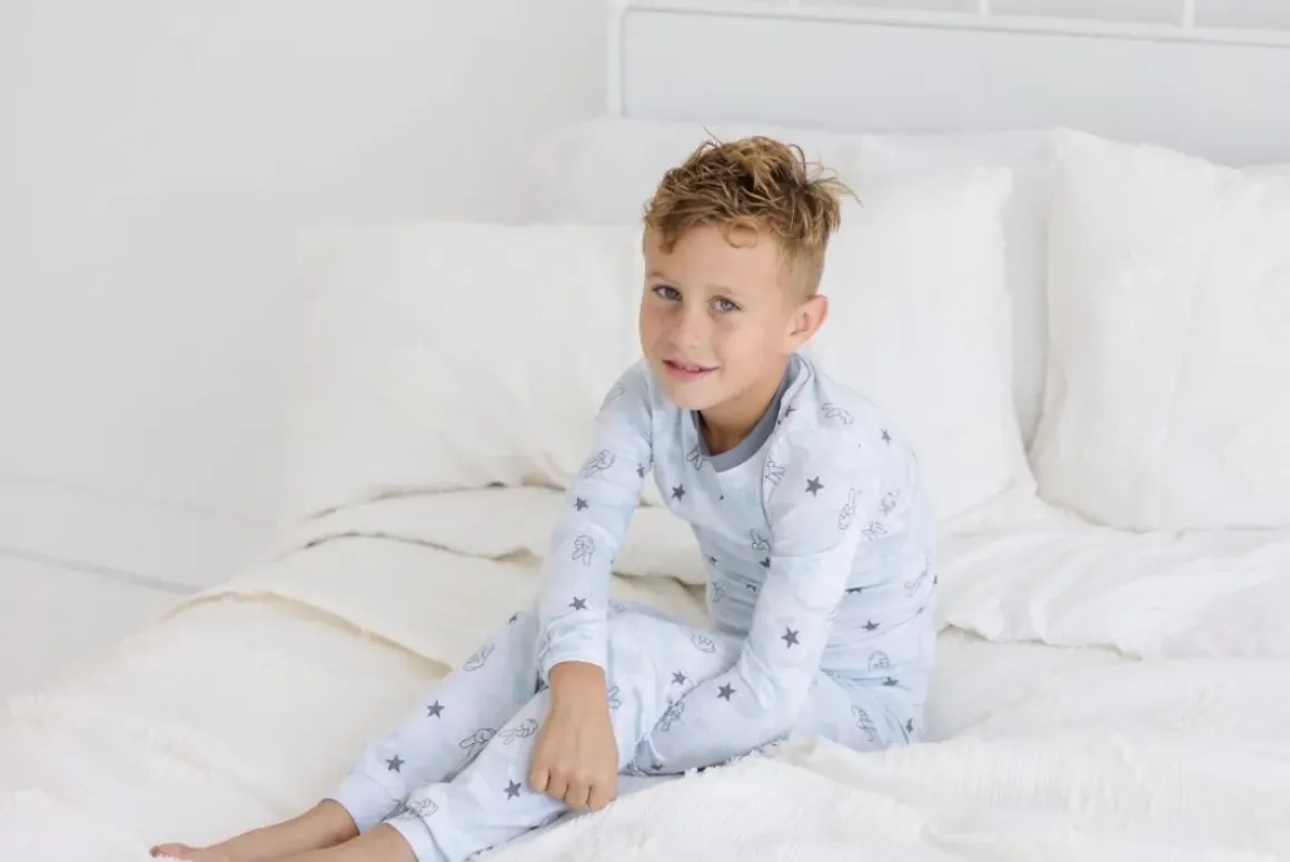 MAVERICKS PEACE SIGN LONG SLEEVE PJS BOYS
