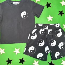 MAX YIN YANG TSHIRT AND SHORTS SET