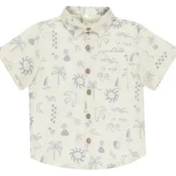 MEDITERRANEAN BUTTON DOWN TOP