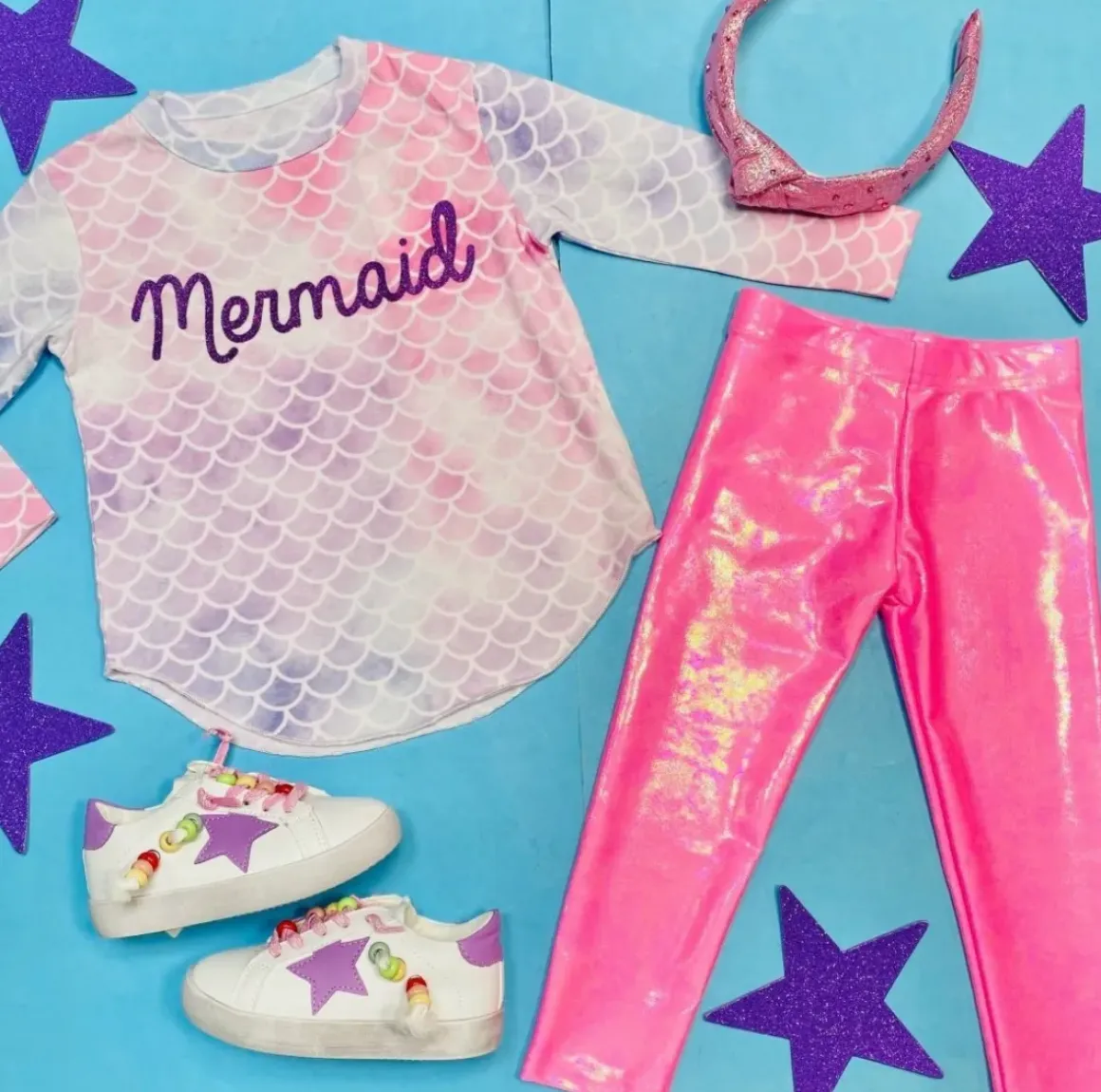 MERMAID SCALES LONG SLEEVE TSHIRT
