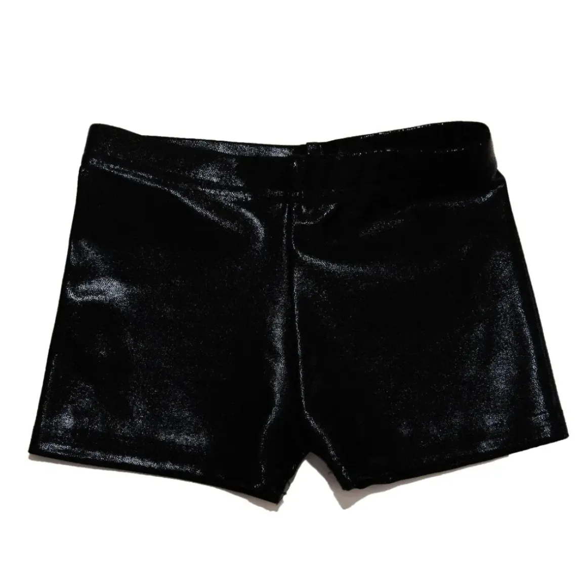 METALLIC BIKER SHORTS