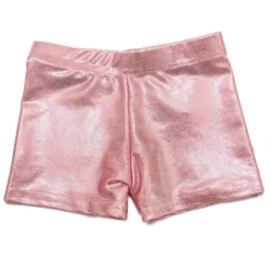 METALLIC BIKER SHORTS