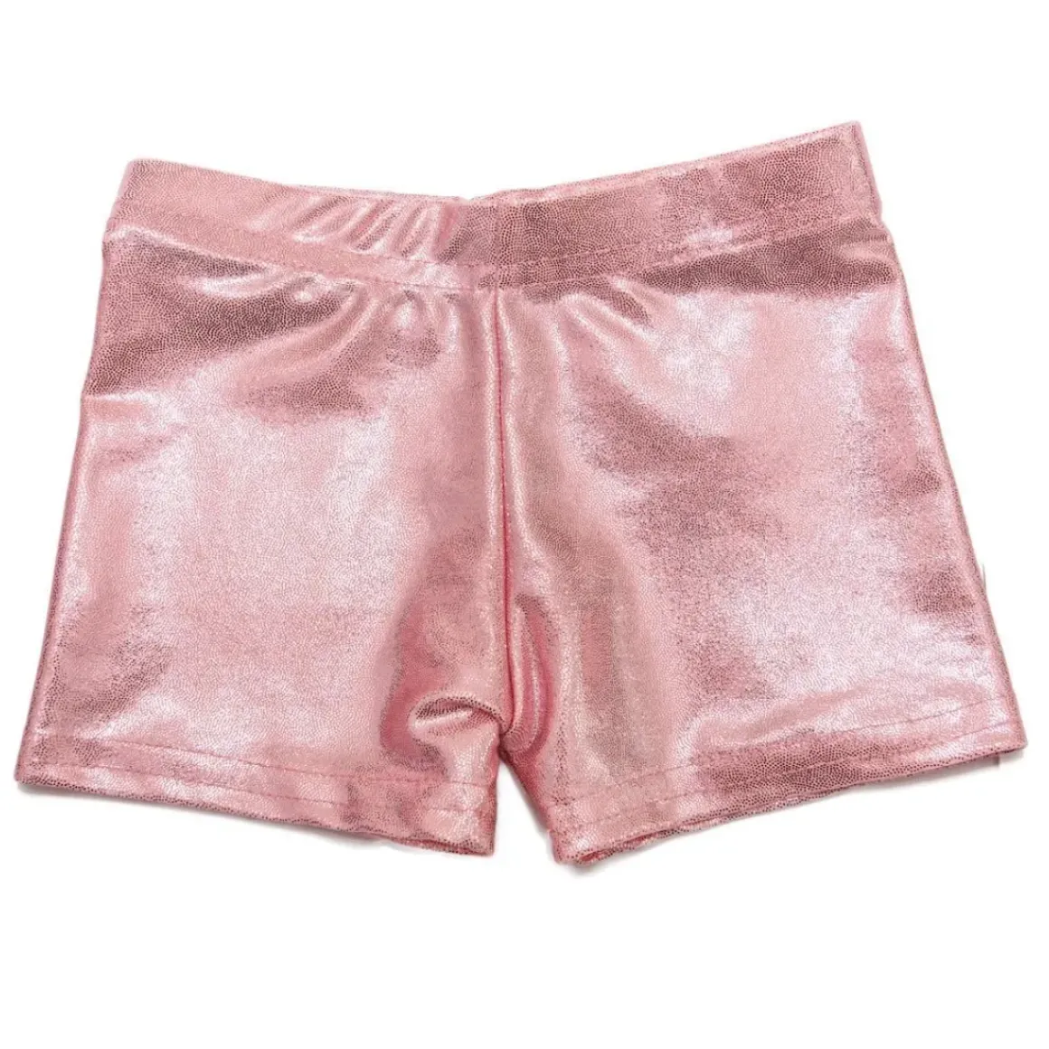 METALLIC BIKER SHORTS