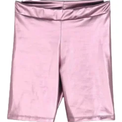 METALLIC BIKER SHORTS