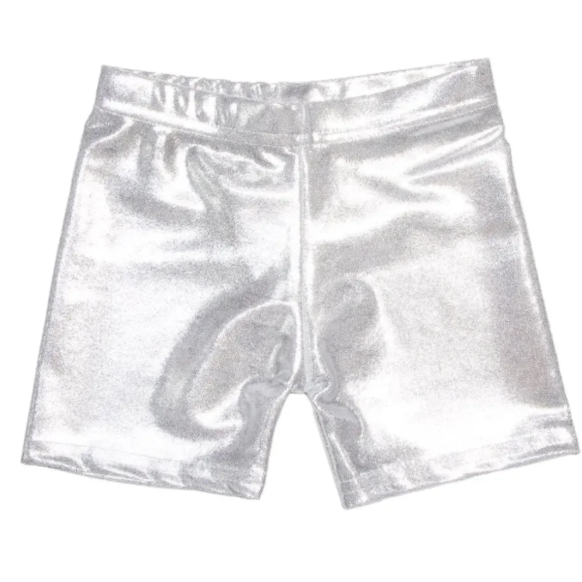 METALLIC BIKER SHORTS