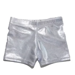 METALLIC BIKER SHORTS