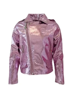 METALLIC FOIL MOTO JACKET