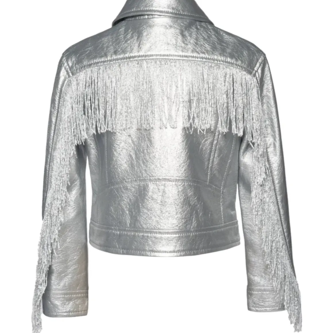 METALLIC FRINGE SEQUIN JACKET