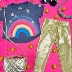 METALLIC LEGGINGS