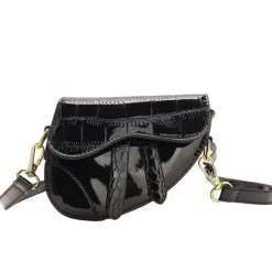 METALLIC MINI SADDLE BAG