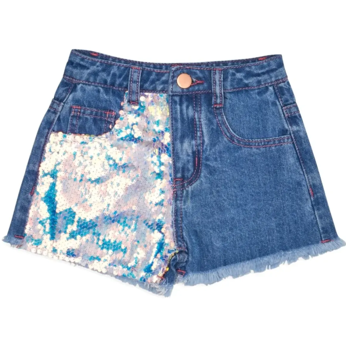 MIA SEQUIN DENIM SHORTS