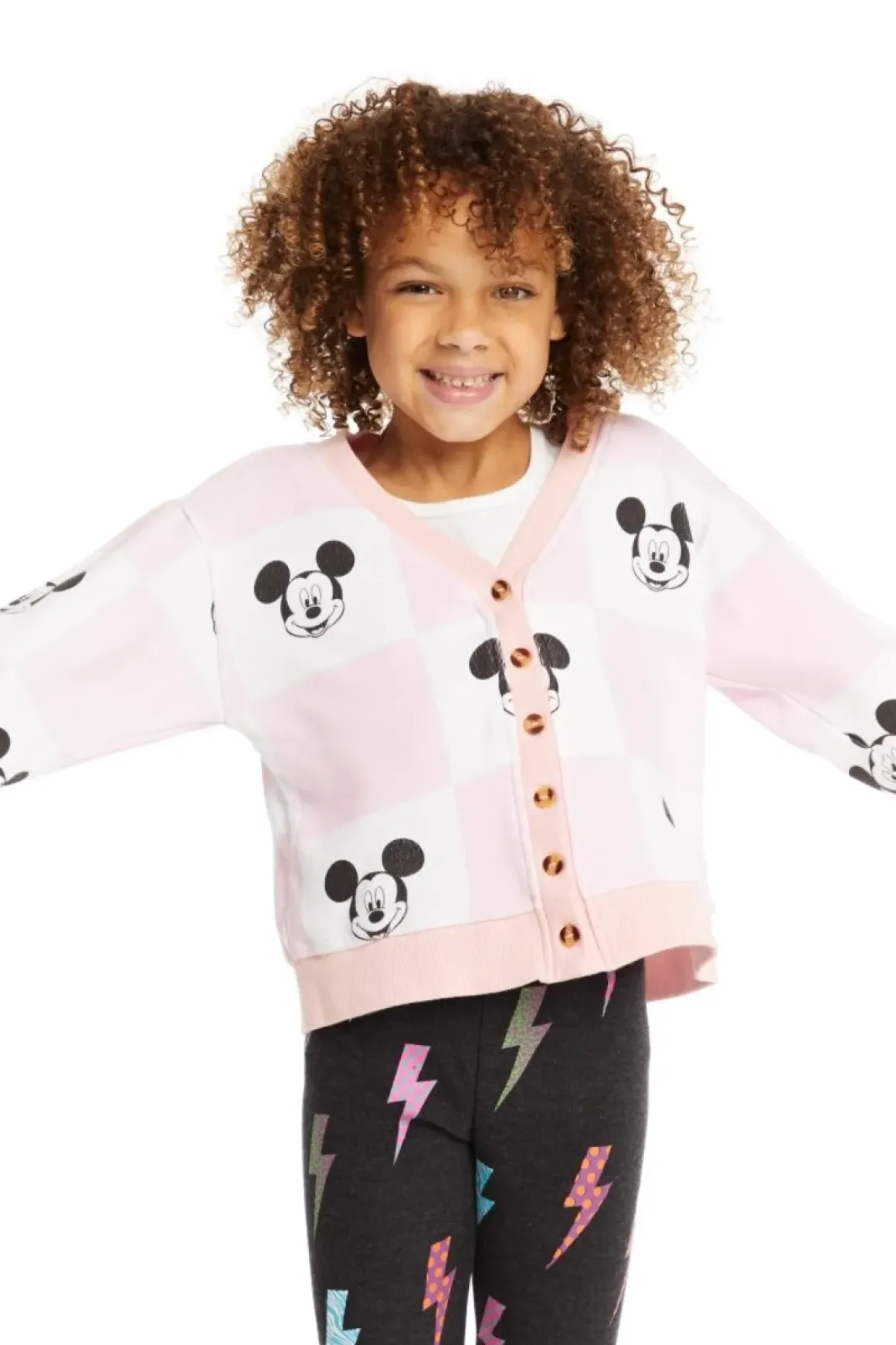 MICKEY CHECKERED CARDIGAN