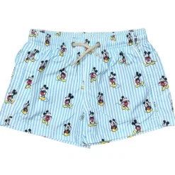 MICKEY STRIPE SWIM TRUNKS