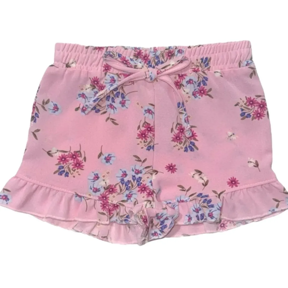 MINI FLORAL RUFFLE SHORTS