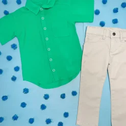 MINT BUTTON DOWN TOP