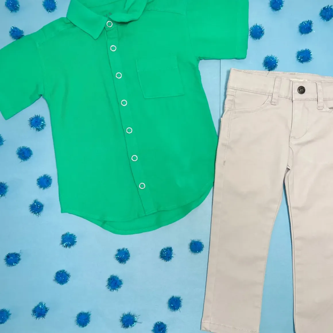 MINT BUTTON DOWN TOP