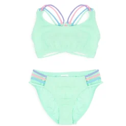 MONA CROCHET FLOWER TWO PIECE BIKINI