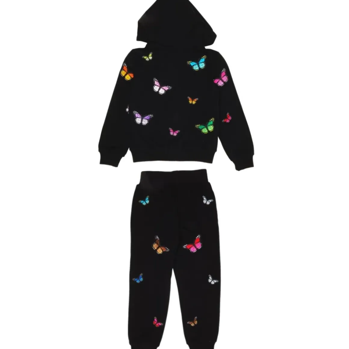 MONARCH BUTTERFLY ZIP UP HOODIE AND SWEATPANTS SET
