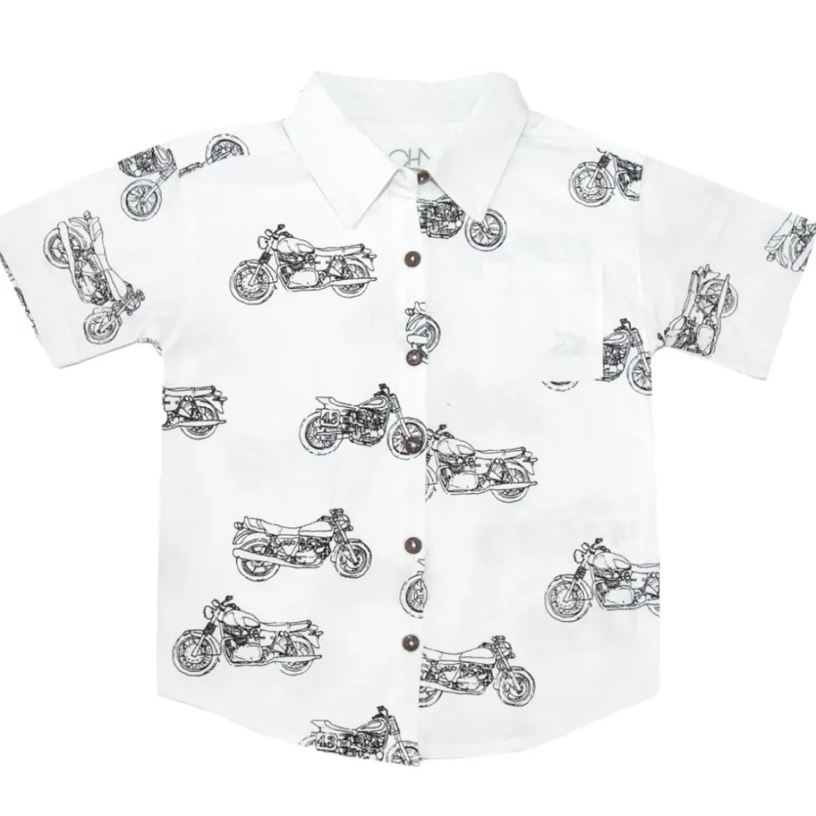 MOTORCYCLE BUTTON DOWN TOP