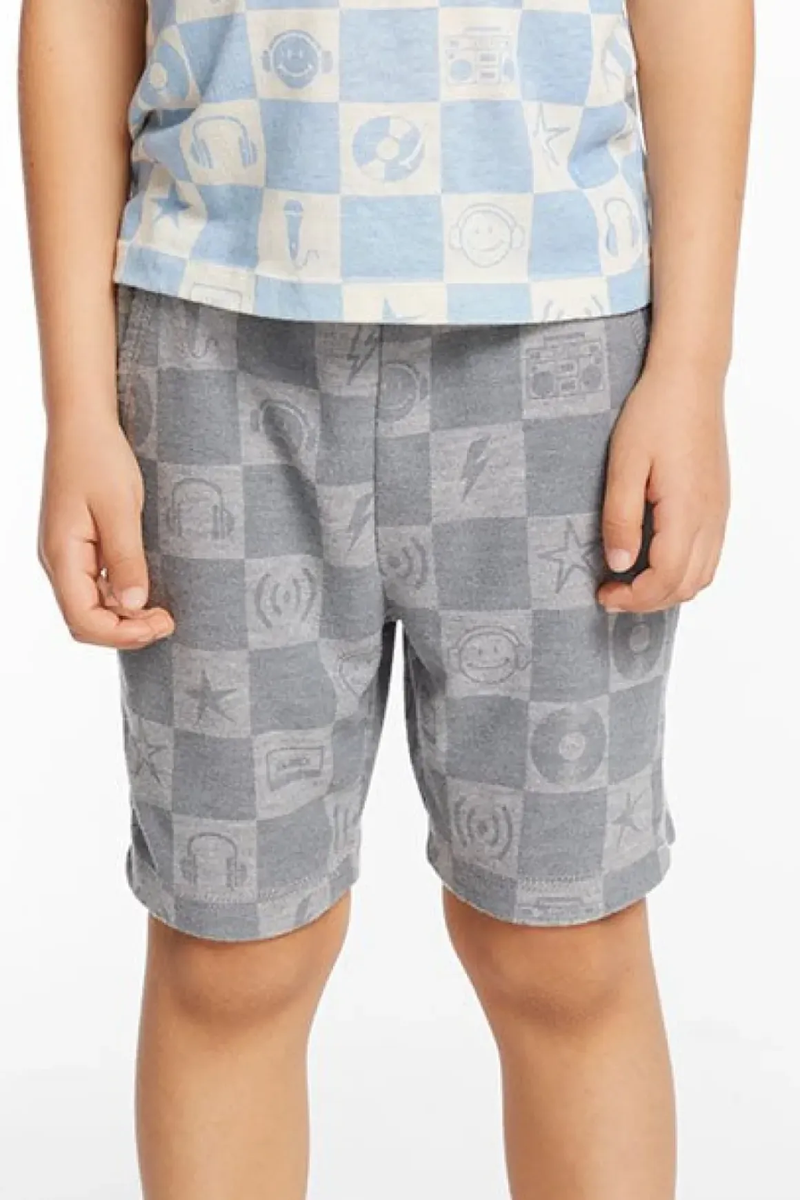 MUSIC CHECKERED SHORTS