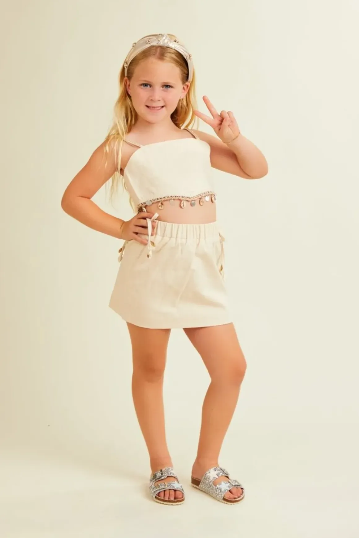 MYKONOS SEASHELLS TANK AND SKIRT SET