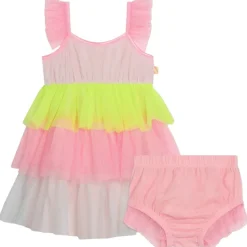 NEON LAYERED TULLE DRESS