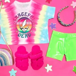 NEON METALLIC BIKER SHORTS
