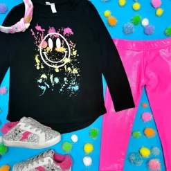 NEON METALLIC LEGGINGS