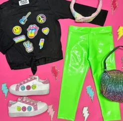 NEON METALLIC LEGGINGS