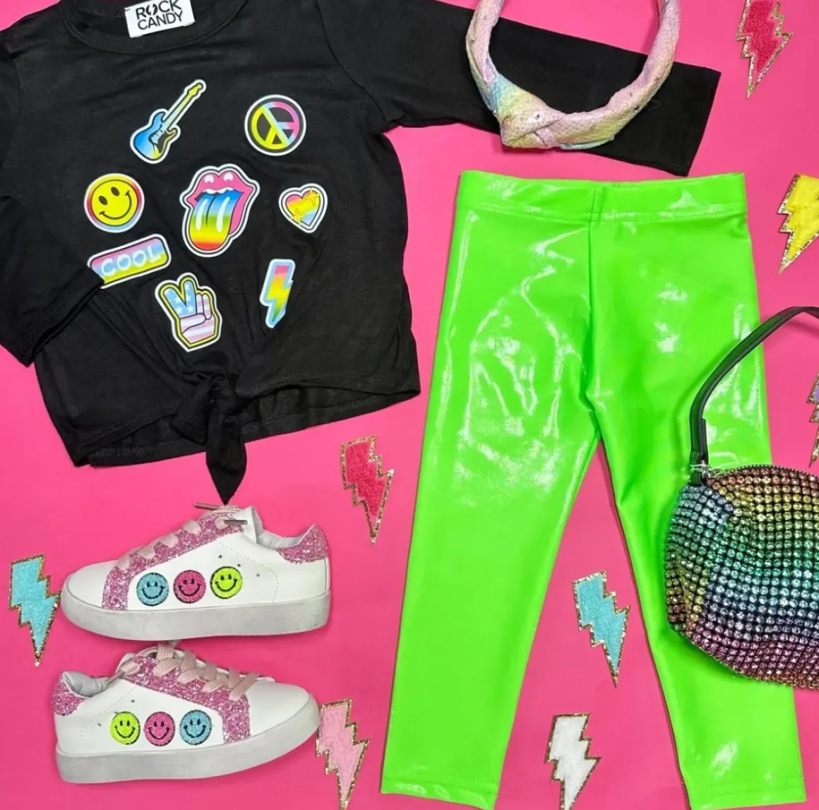 NEON METALLIC LEGGINGS