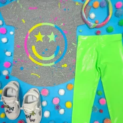 NEON METALLIC LEGGINGS