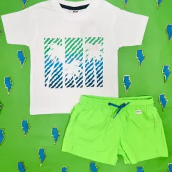 NEON PANTONE SWIM TRUNKS