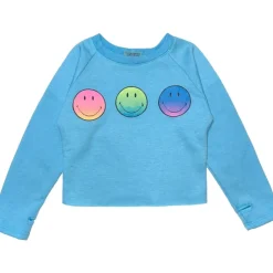 NEON SMILEY FACE SWEATSHIRT