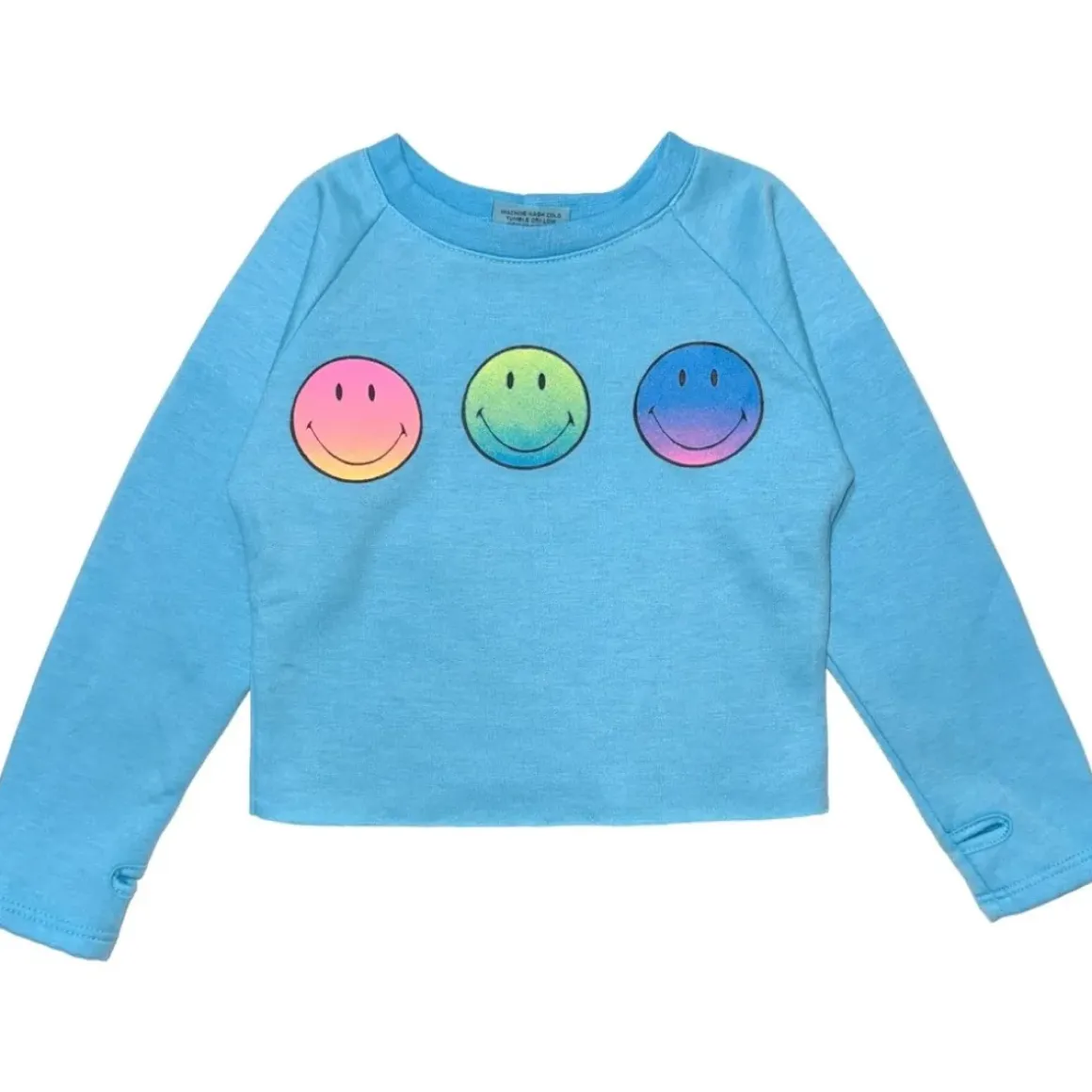 NEON SMILEY FACE SWEATSHIRT