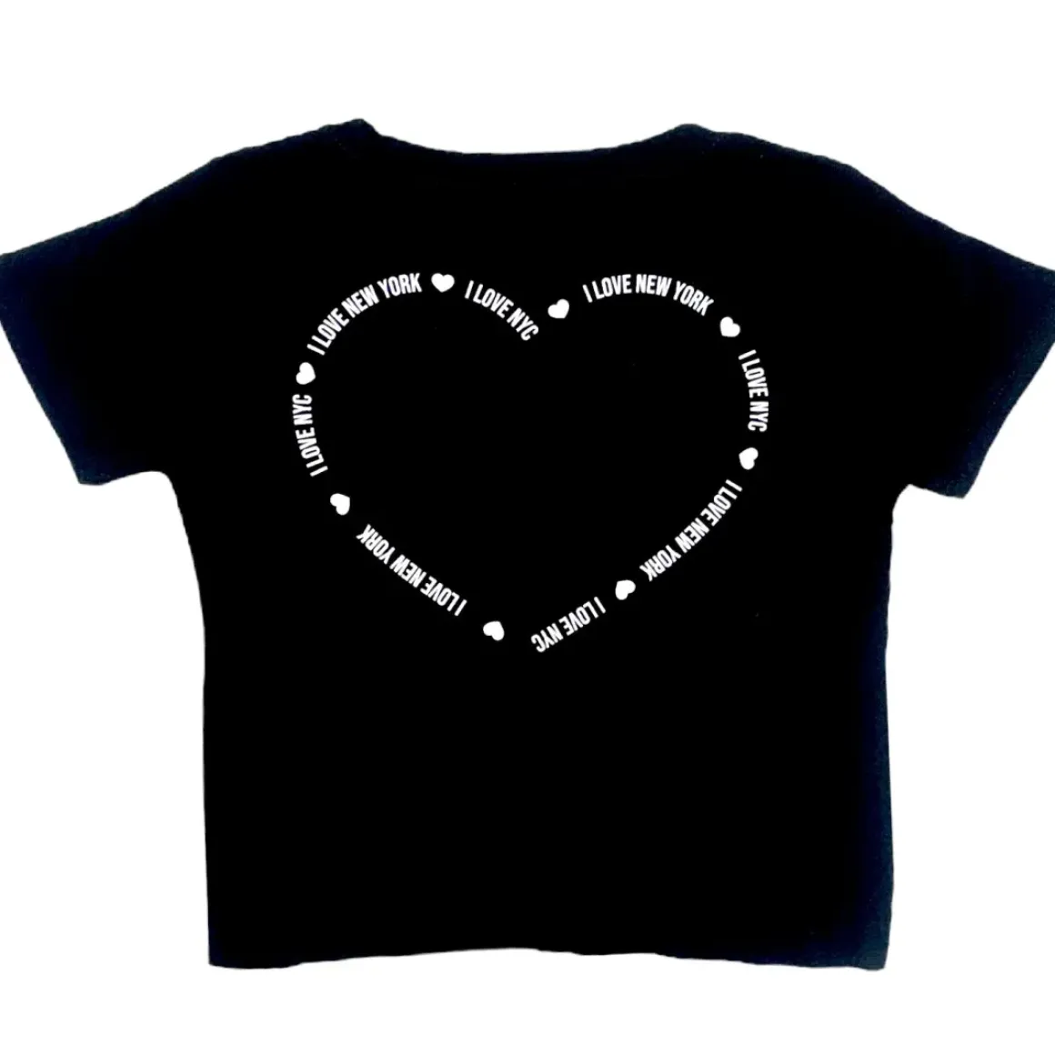NEW YORK HEARTS CROP TSHIRT