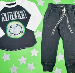 NIRVANA LONG SLEEVE RAGLAN TSHIRT